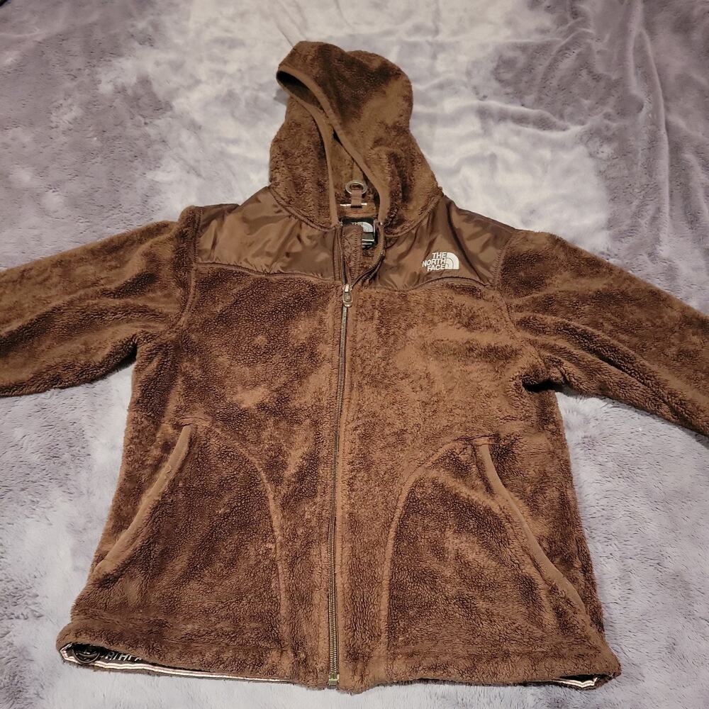 The North Face Jacket Women Medium Teddy Full Zip Fleece Jacket brown Gorpcore